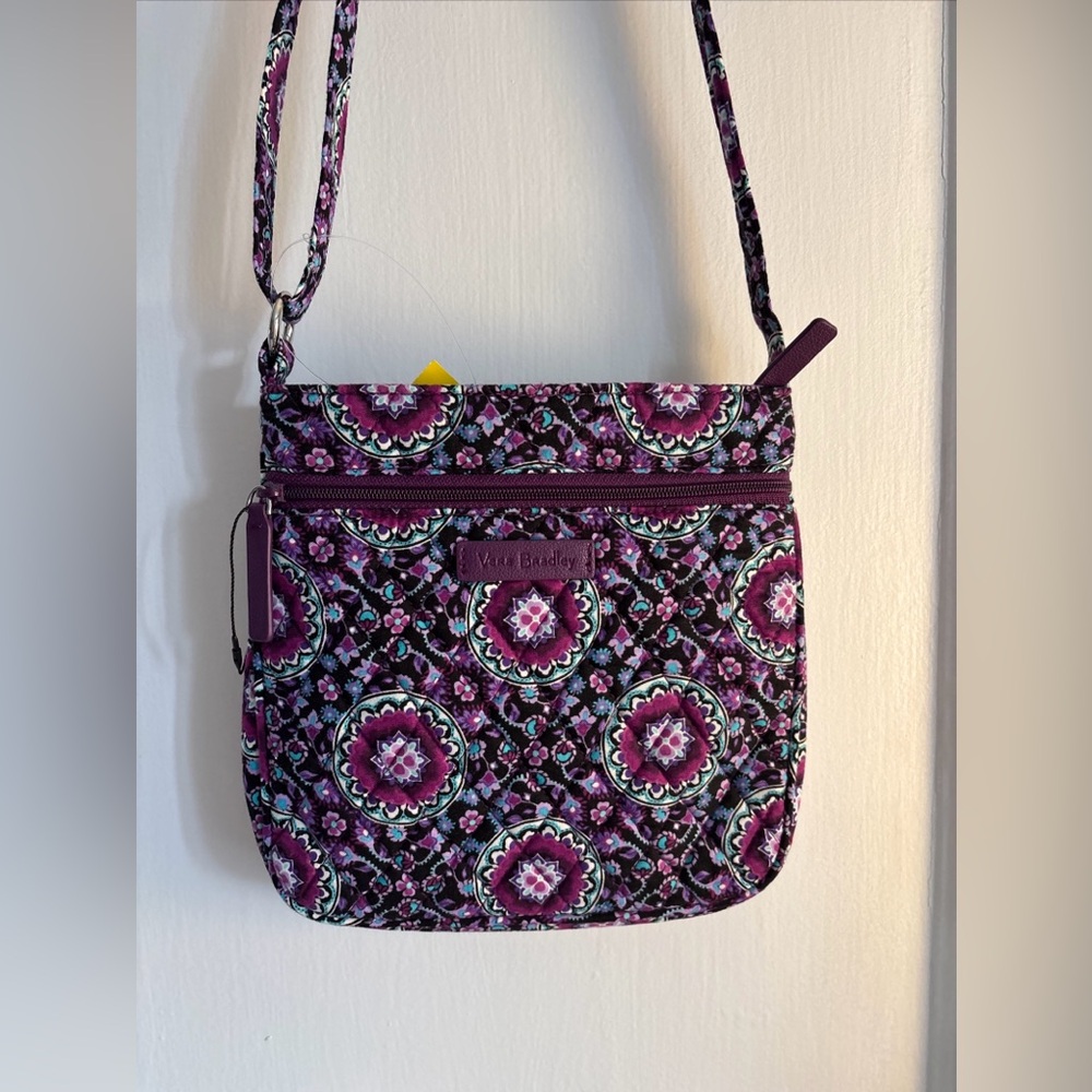 Vera Bradley Mini Hipster crossbody bag in the Lilac Medallion pattern
